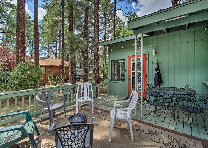 2 Mi To Rainbow Lake: Woodsy Retreat W/ Deck! Pinetop-Lakeside